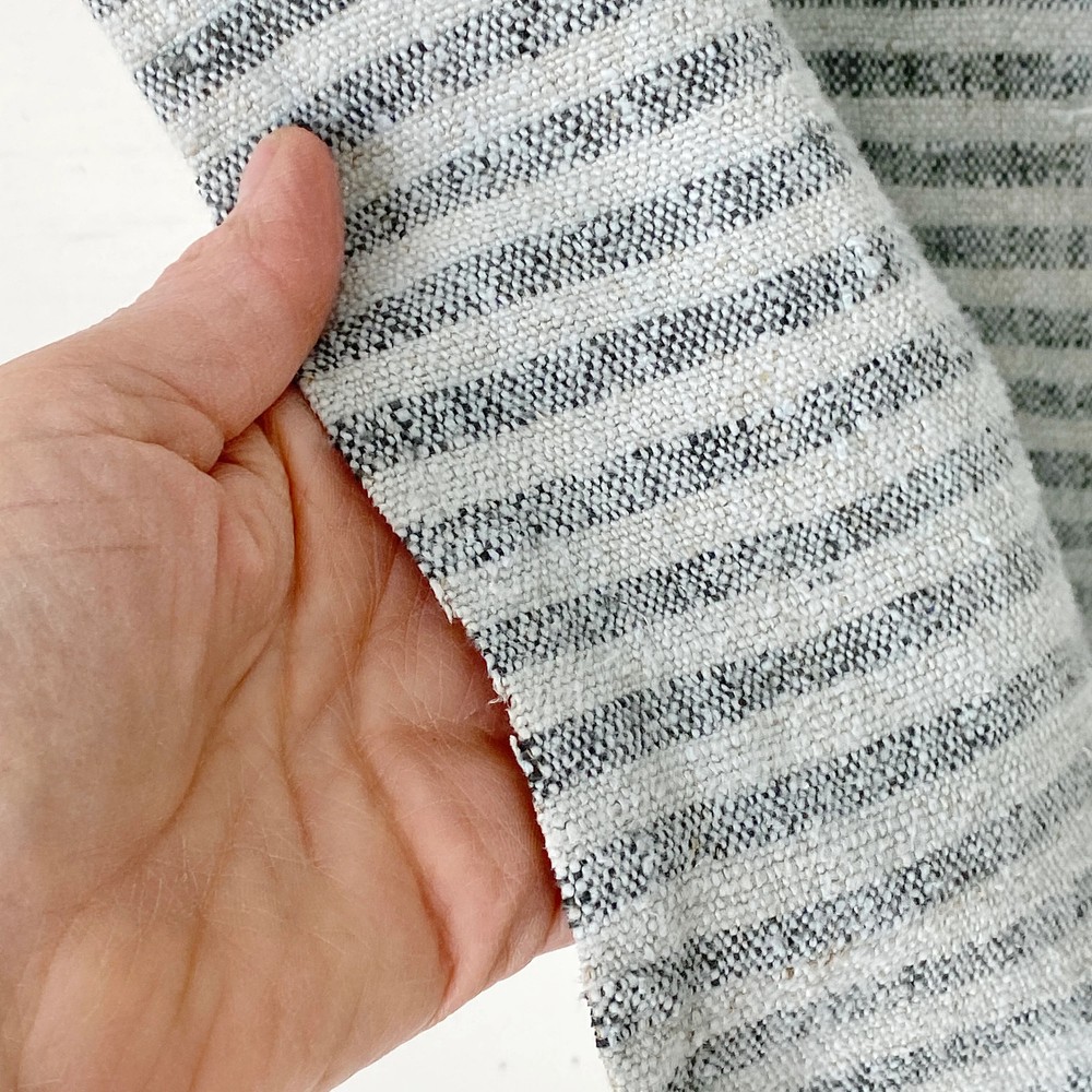 Farmhouse rustic textile antique hand woven linen French country Cottage chic c