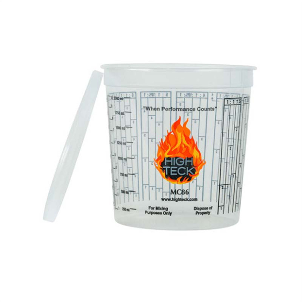 High Teck Products MC86 Mixing Cup, 2.5 qt, Polypropylene