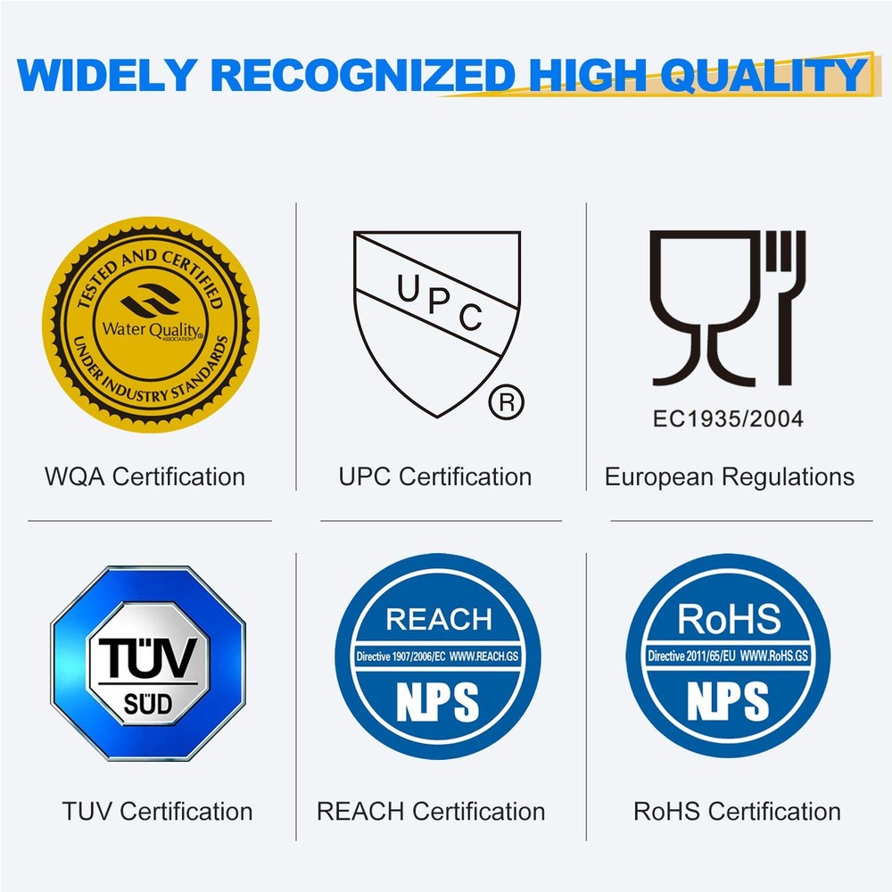 RWF0700A Refrigerator Water Filter Replacement for Samsung DA29-00020B, 4PACK