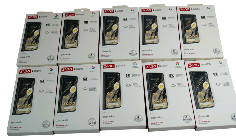 Lot 10 ZAGG Invisible Shield Glass Elite Google Pixel Fold Screen Protector
