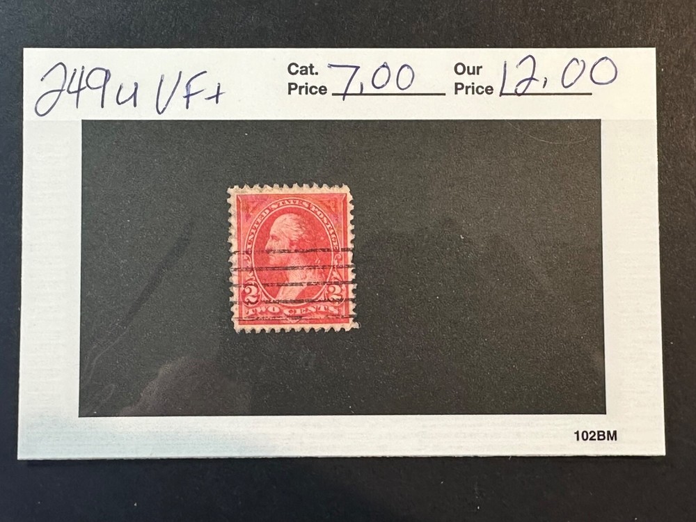 Scott # 249  ***VF+***  2024 Scott Catalogue Value $ 7.00