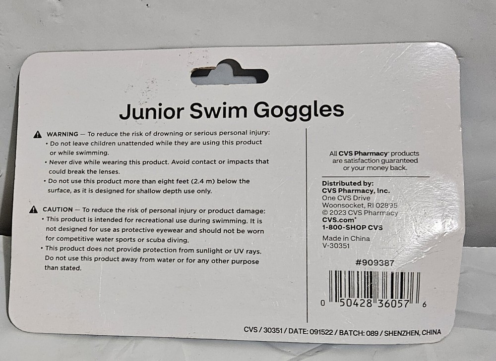 Sun & Sky Junior Swim Goggles