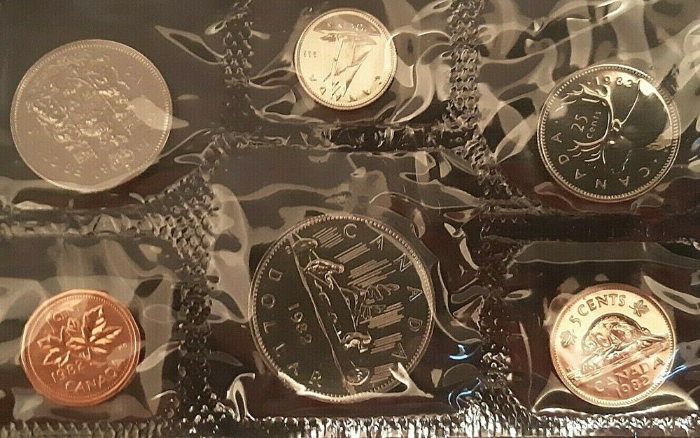 1982 Canada Uncirculated Proof Like Set - in envelop & COA