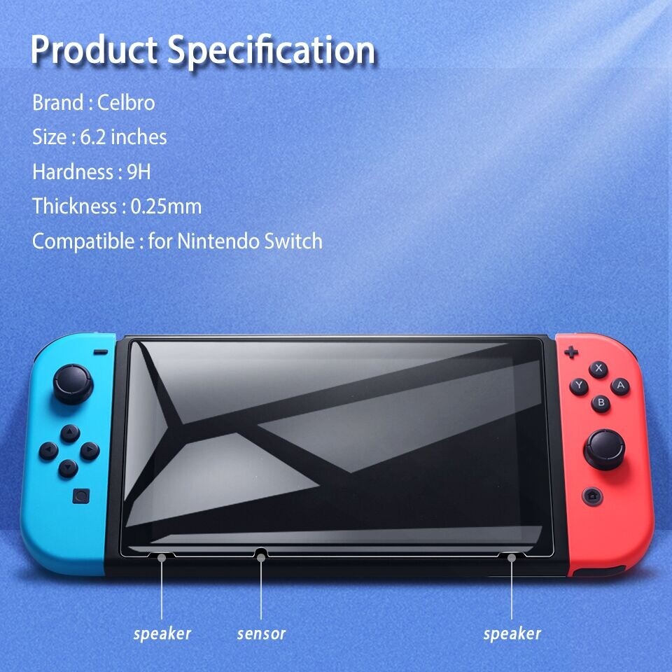 Premium Tempered Glass Screen Protector for Nintendo Switch