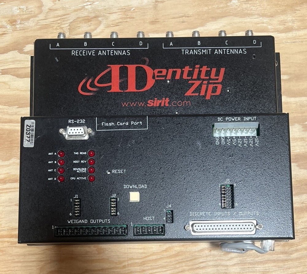 Identity By Sirit Reader Rs-232 READER PN: IDZIP-CB