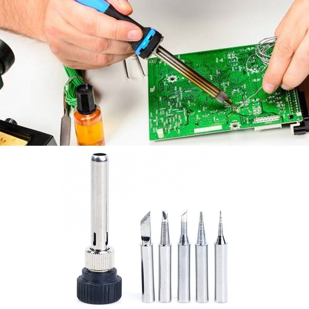 Electroplated Soldering Iron Tips Set for 936 and Other Compatible Models