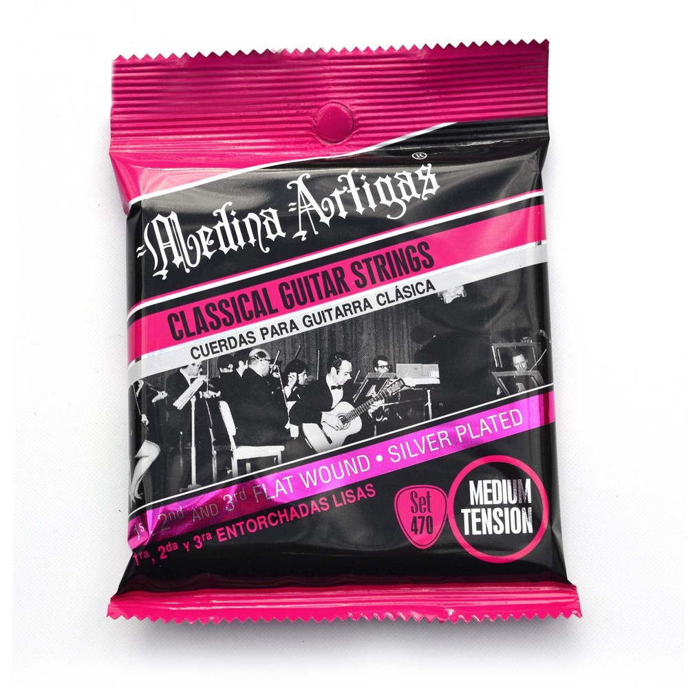 Medina Artigas Classical Guitar Strings Medium Special Polyamide Flat Wound