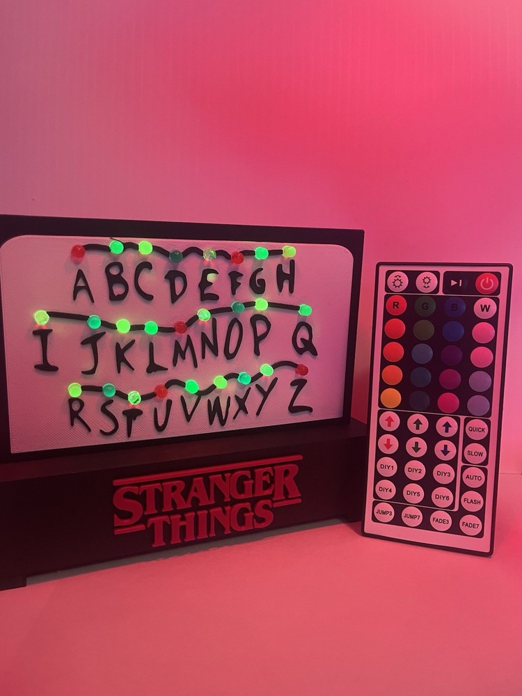 Stranger Things Nightlight Led Alphabet Wall Design