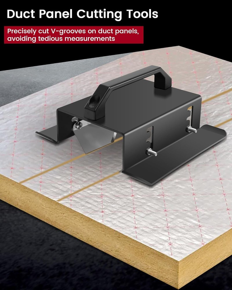 Adjustable V-Cut Duct Board Cutting Tools3 Adjustable Cutting Thickness Settings