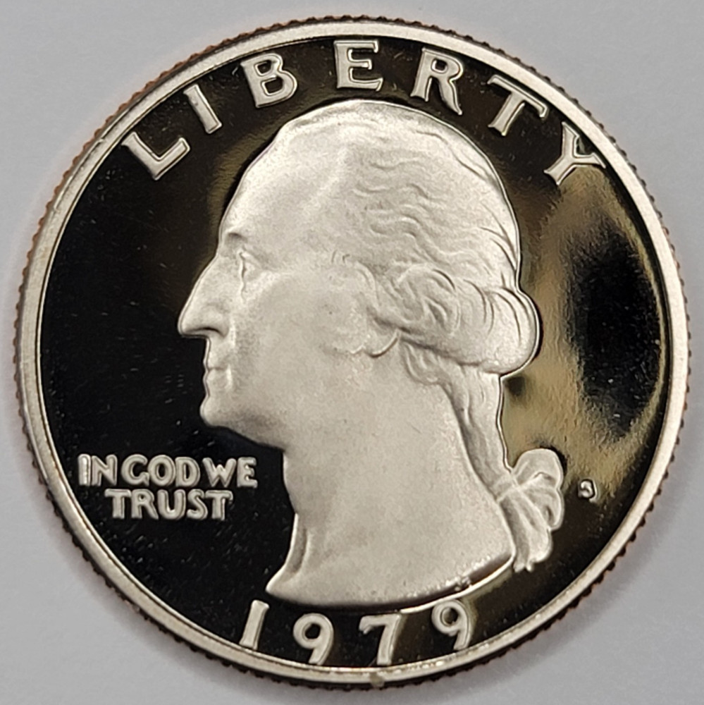 1979 S Gem Proof DCAM Washington Quarter - CN-Clad