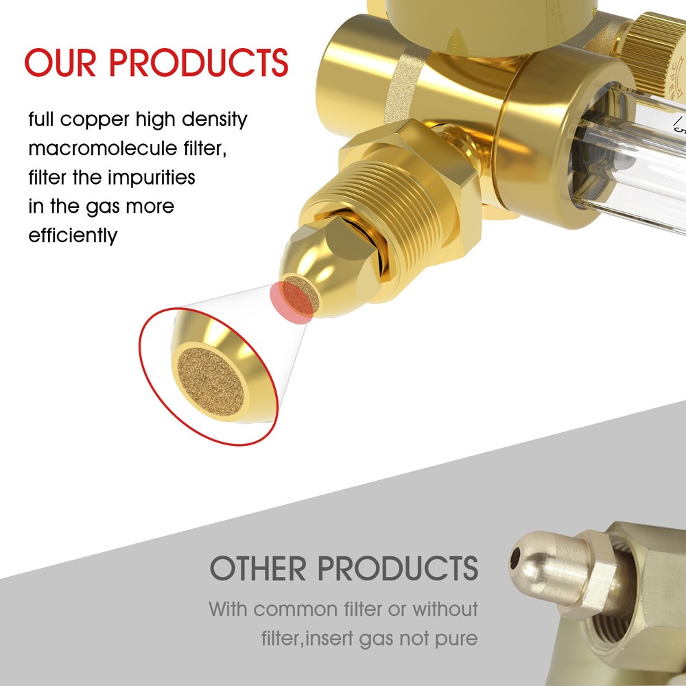 Argon/CO2 FlowMeter Regulator for TIG/MIG Welding