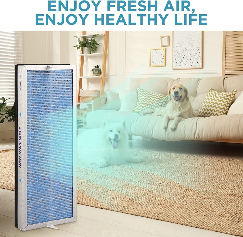 3 Pack H13 True HEPA Air Purifier Filter Replacement For Membrane Solutions MS18