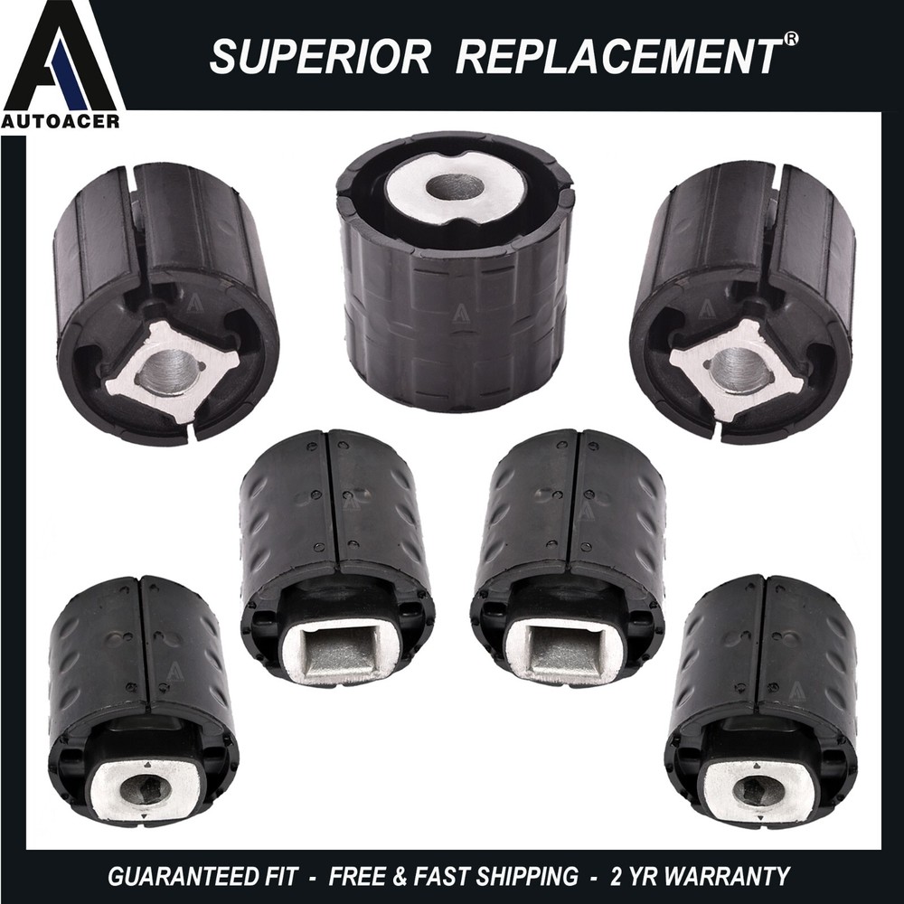 Rear Axle Front Rear Subframe Bushing Kit 7pc FOR BMW 5 6 SERIES E60 E61 E63 E64