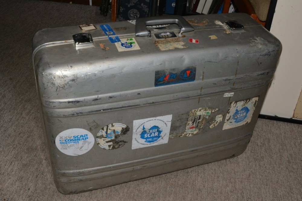 Antarctic Researcher/explorer Robert Rutford's Zero Halliburton Silver suitcase