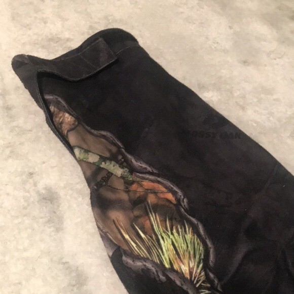 Mossy Oak Pullover Jacket Mens Large Camoflauge Quarter Zip Mesh Lined Hunting