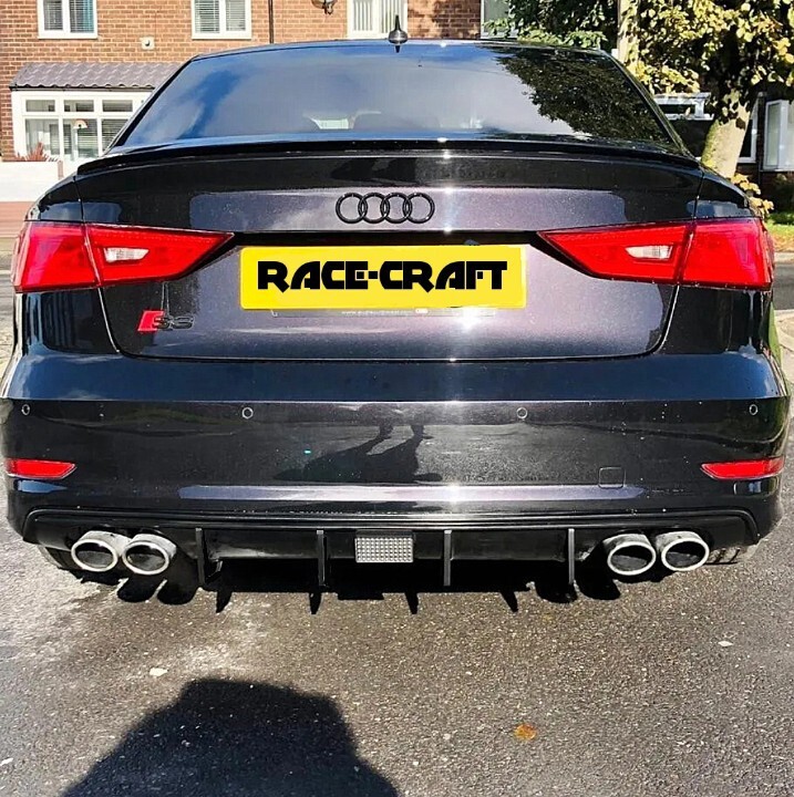 For" Audi S3 Saloon 8V 2.0 TSI Diffuser Extensions,DIFFUSER FINS,PRE FACELIFT
