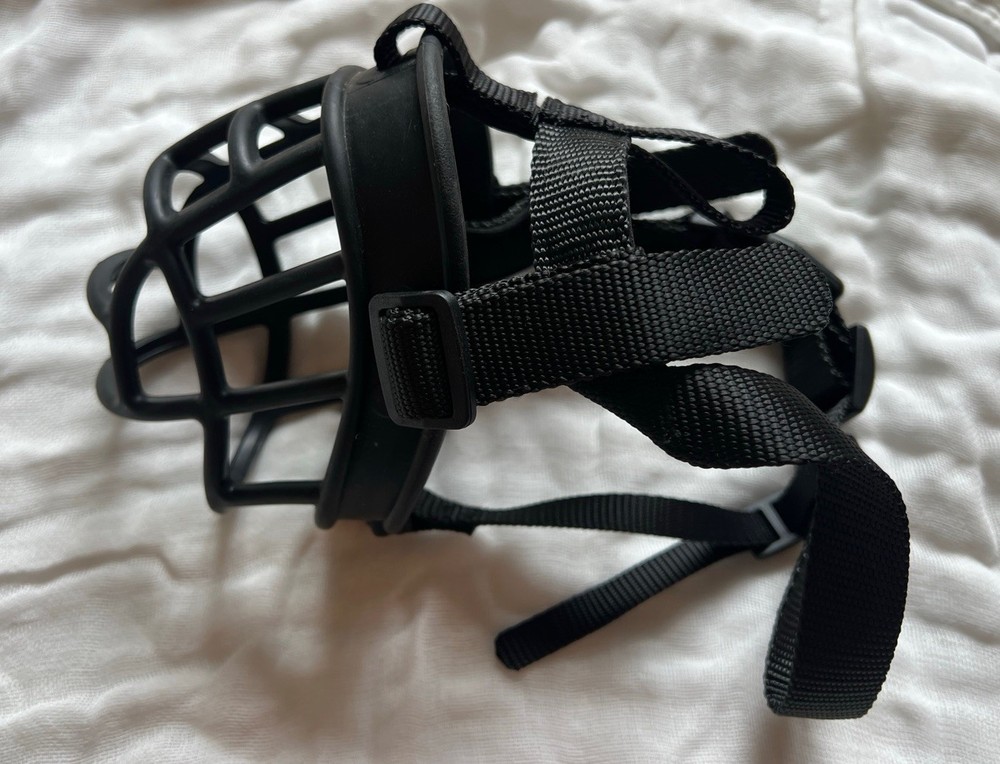 Muzzle for Dogs, Size 3- Black NEW