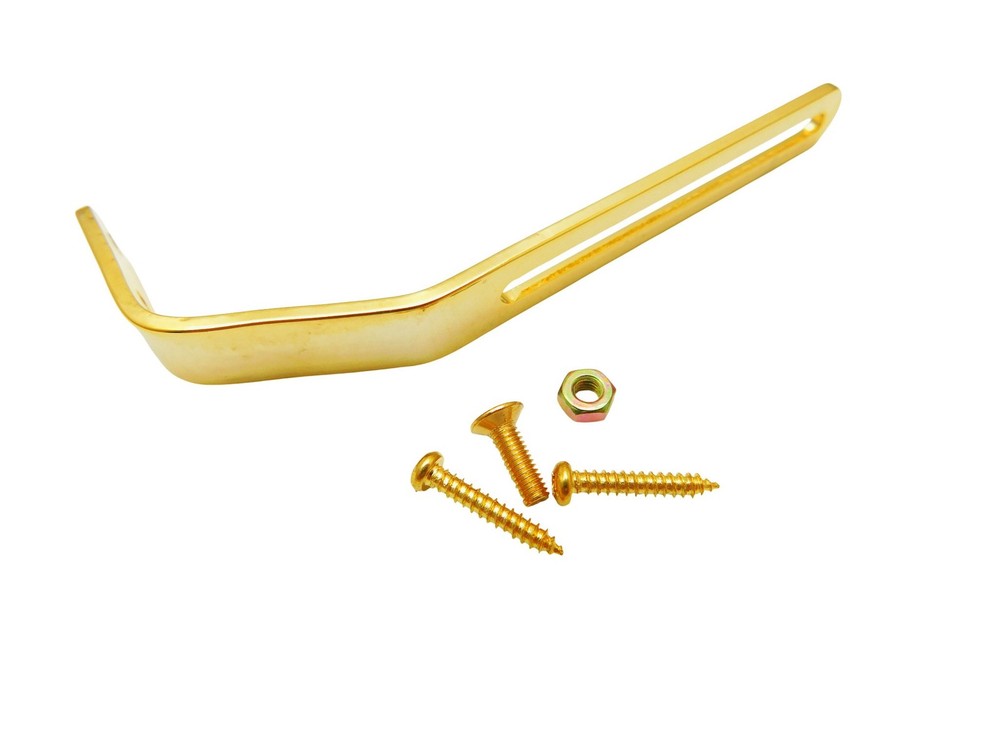 Gold Pickguard Bracket for Thick Archtop Guitars