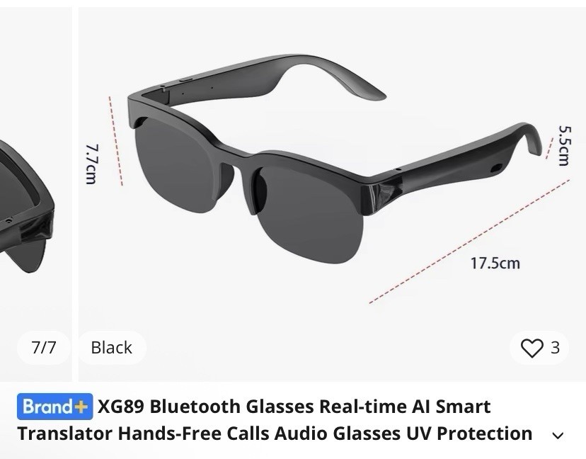 XG89 AI Wireless Glasses