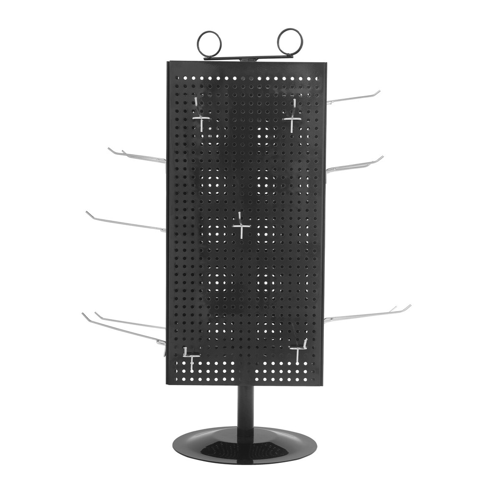 Display Stand, Perforated Panel Display Stand, 4-Sided Revolving Display Stand