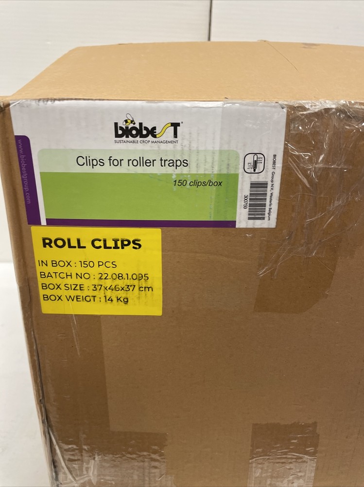 biobest BOX WITH 150 CLIPS FOR ROLLER TRAPS