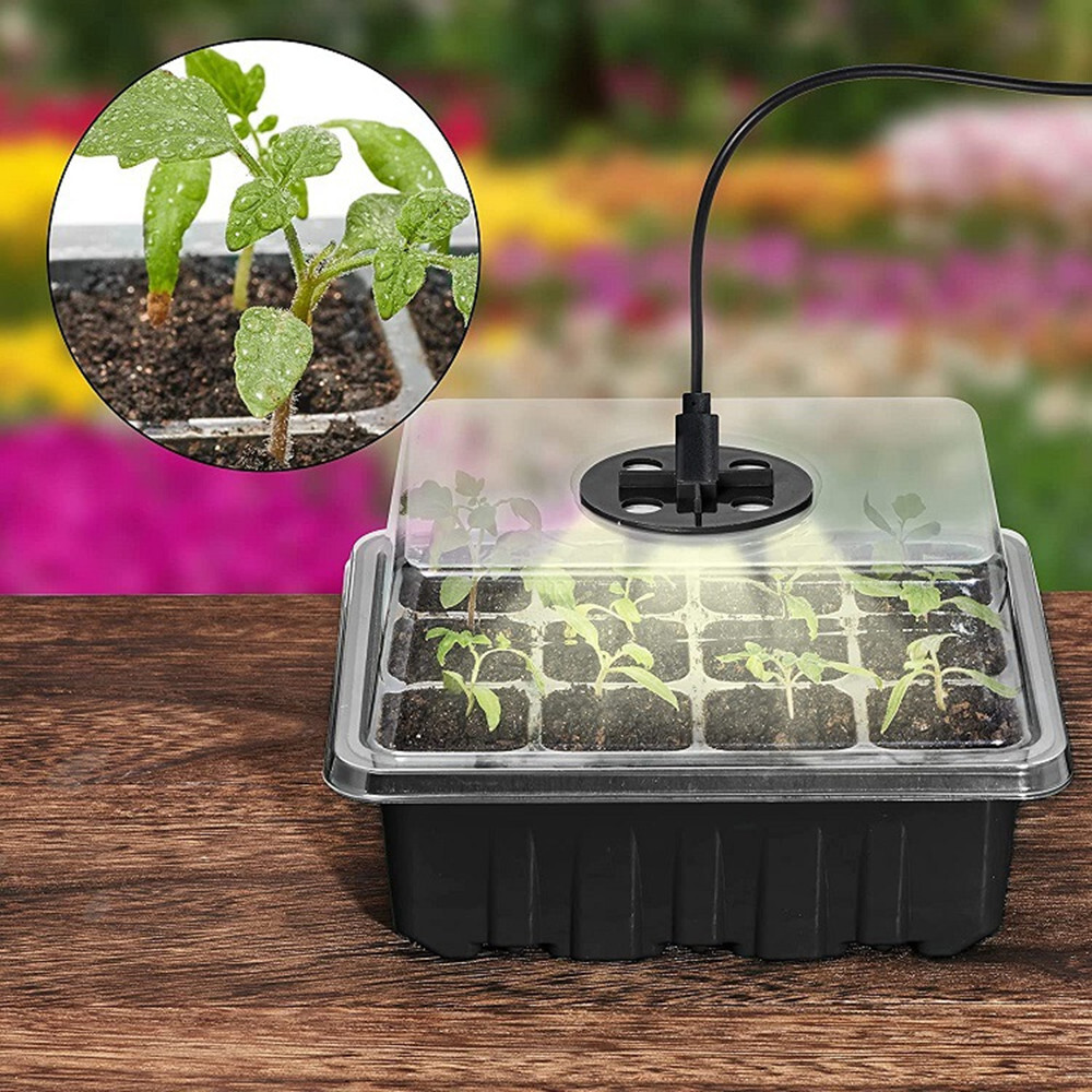 5Pack Seed Starter Trays with Grow Light Seed Starter Kit Seed Growing Starting