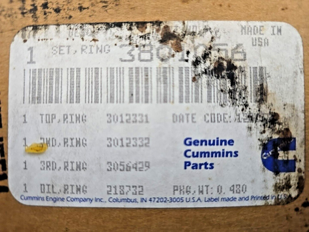 Cummins Ring Set 3801755
