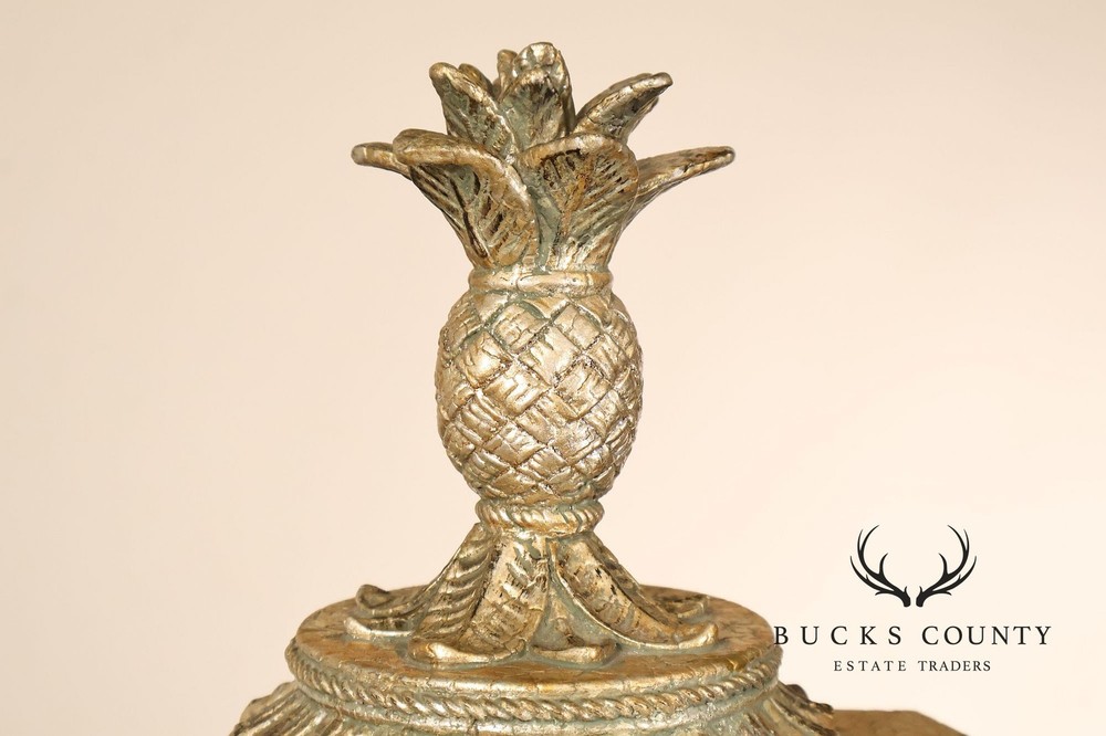 Figural Monkey Form Gilt Metal Obelisk Étagère
