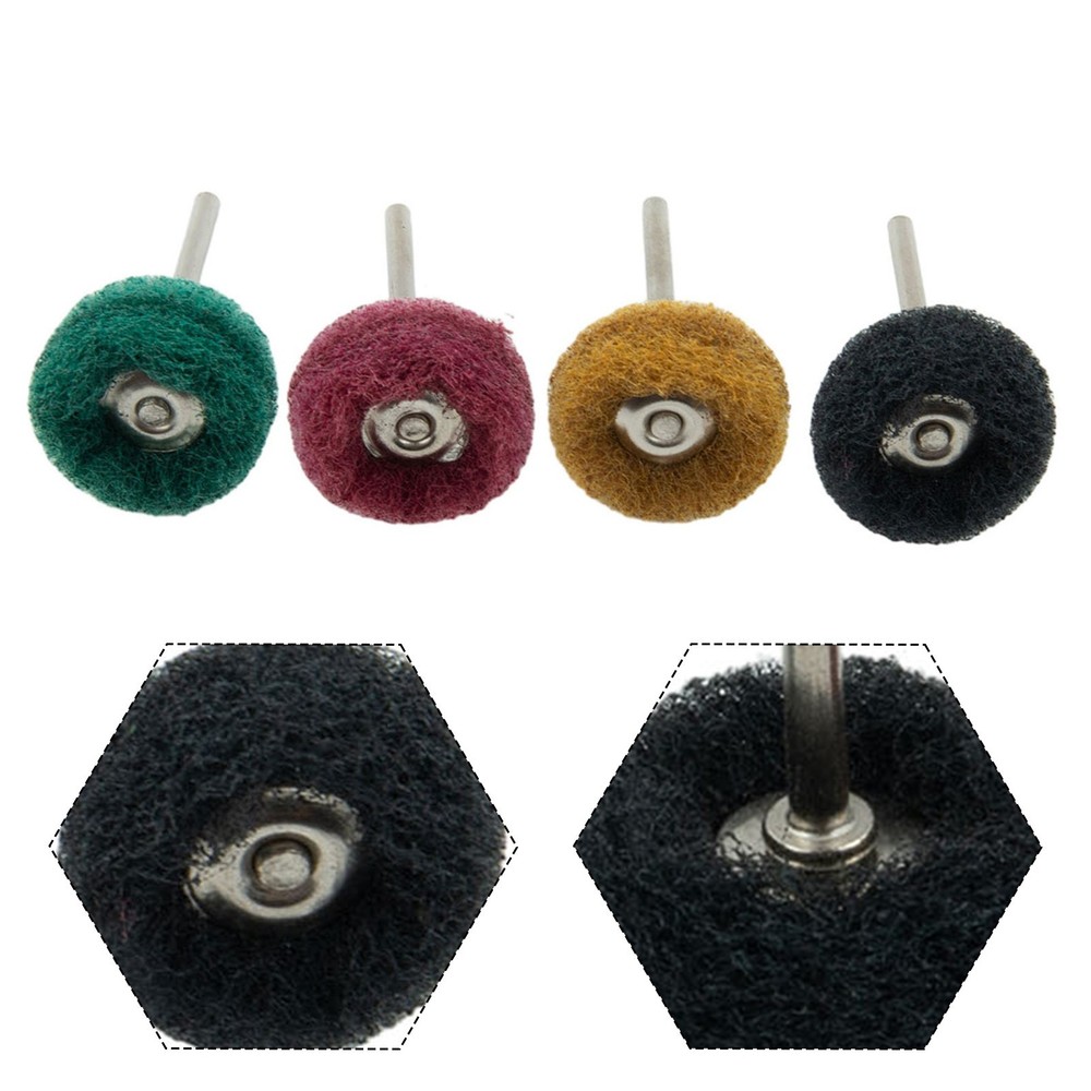 Effective Rust Deburring and Polishing with 4pcs Set Nylon Buffing Brush