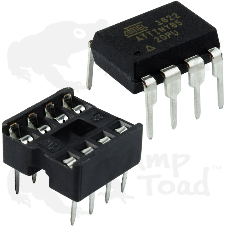 Atmel ATTiny85 with or without 8 Pin DIP Socket