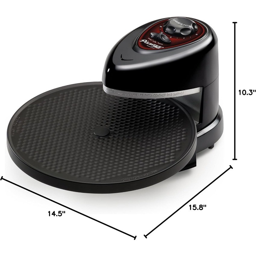 Presto 03430 Pizzazz Plus Rotating Oven, Black