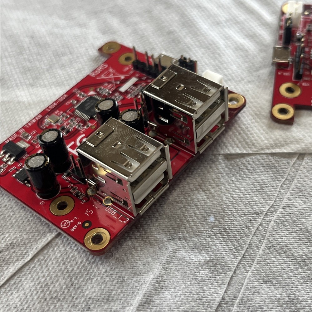 Pro Range - 4 PORT USB Controller Card For Raspberry Pi With Support Lot Of 2