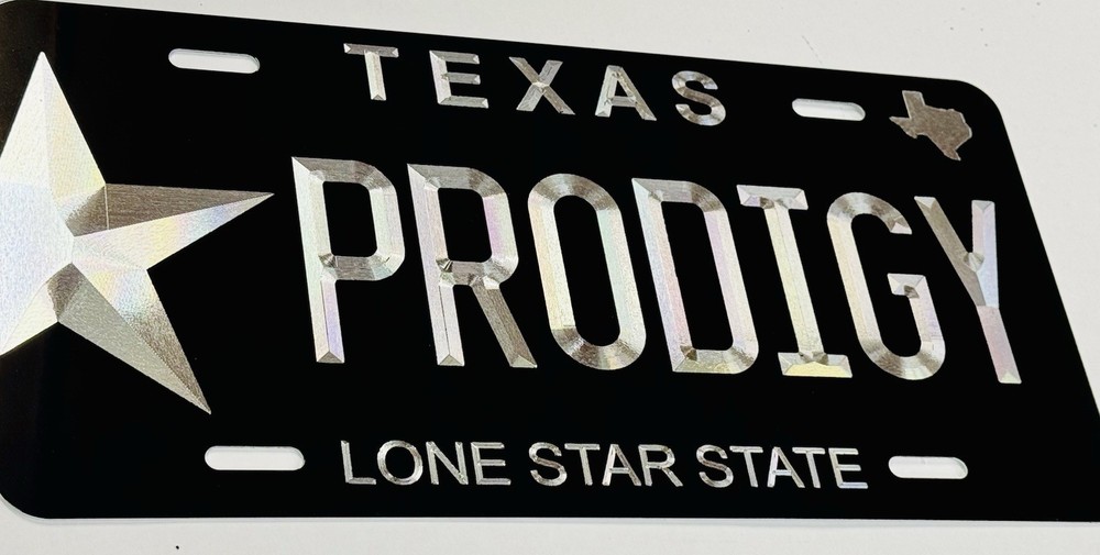 REFLECTIVE Custom Texas TX Any State Car Tag Diamond Etched Front License Plate
