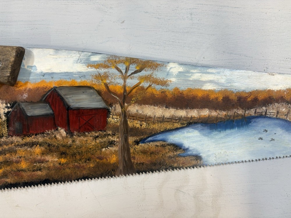 Hand Painted Saw