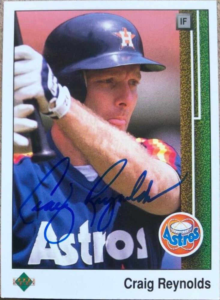 Craig Reynolds Autographed 1989 Upper Deck #284