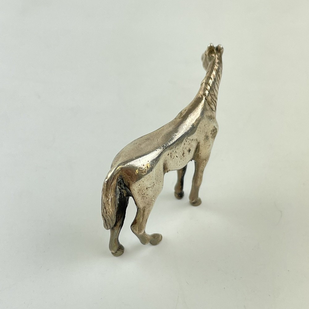 Antique Style Solid Silver Horse Figure Realistically Modelled 5.1cm 1997