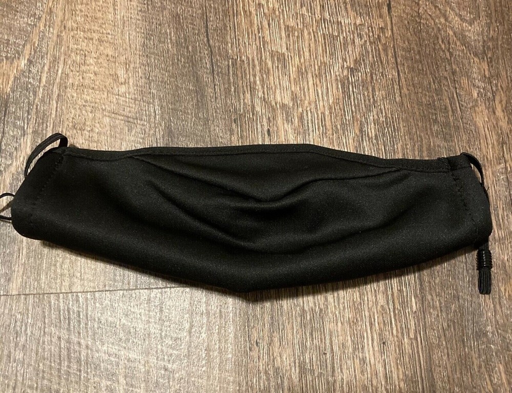 Black Adult Face Mask with Replaceable Filter, Adjustable, 1 Filter Included-New