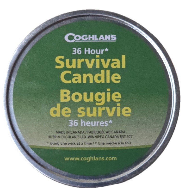 Coghlan's Survival Candle with 3 Wicks Burns 36 Hours Includes Matches