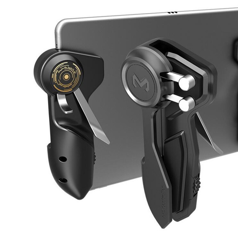 Gaming Trigger Aiming Fire Button Handle Shooter Controller For iPad PUBG Tablet