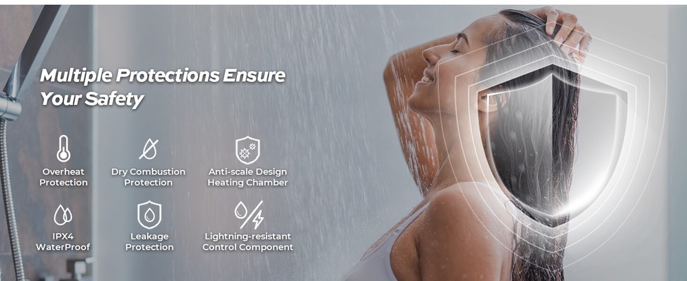 18KW Tankless Water Heater On-Demand Hot Water Heater Electric Instant 240V*2