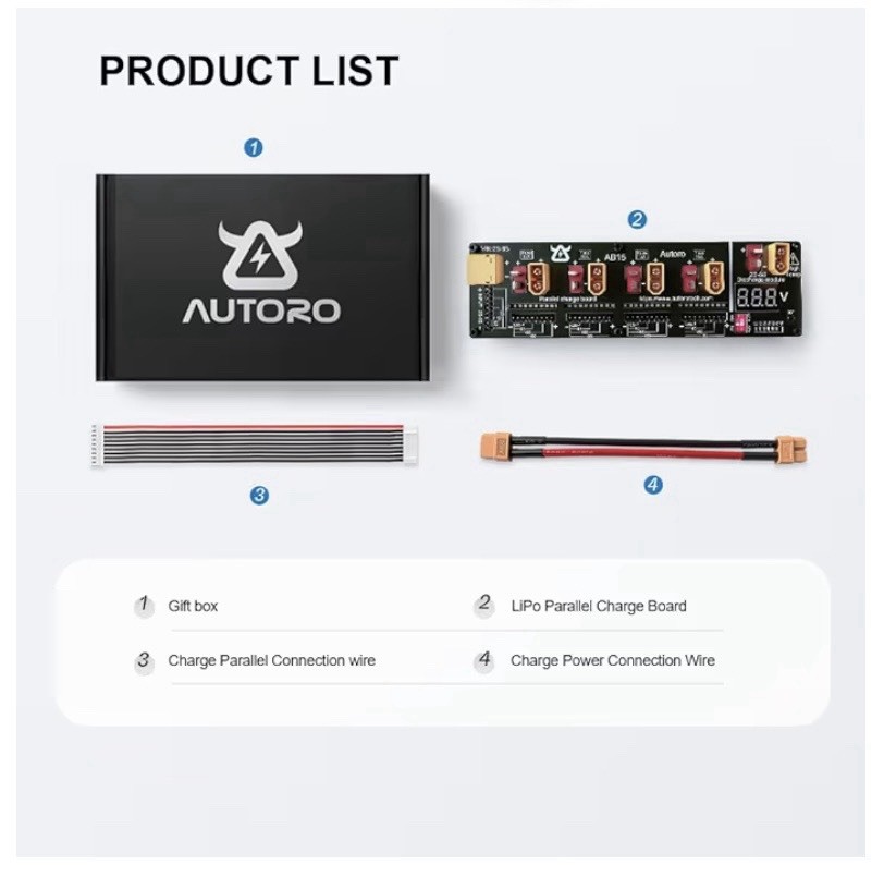 Parallel Lithium Battery Charging Board, Balanced LiPo Battery Charging Board...