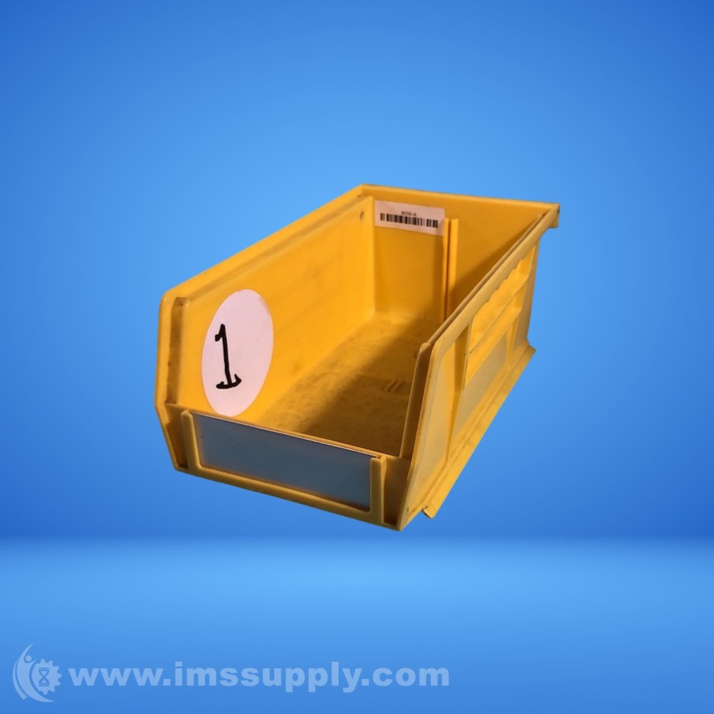 Uline S-12414 Yellow Stackable Storage Bin USIP