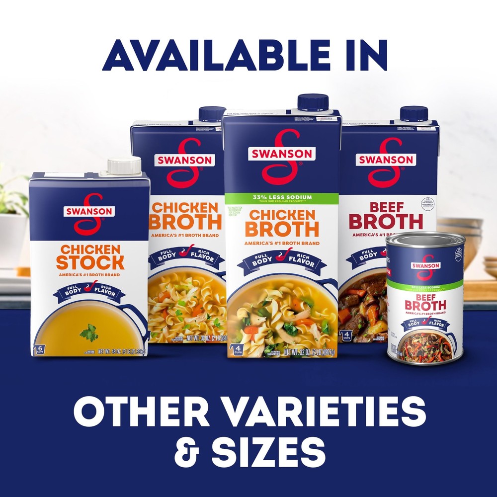Swanson Chicken Broth, 14.5 Oz Can (12 Pack)
