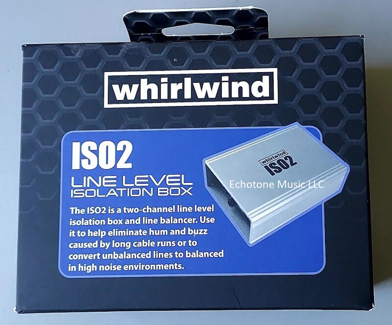 Whirlwind ISO2 DUAL Microphone Line Level Isolator and Balancer