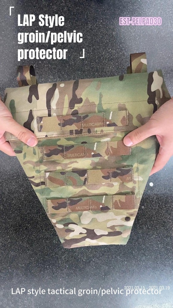 Tactical Vest Lap style groin/pelvic Protector Molle Jockstrap Baffle Panel