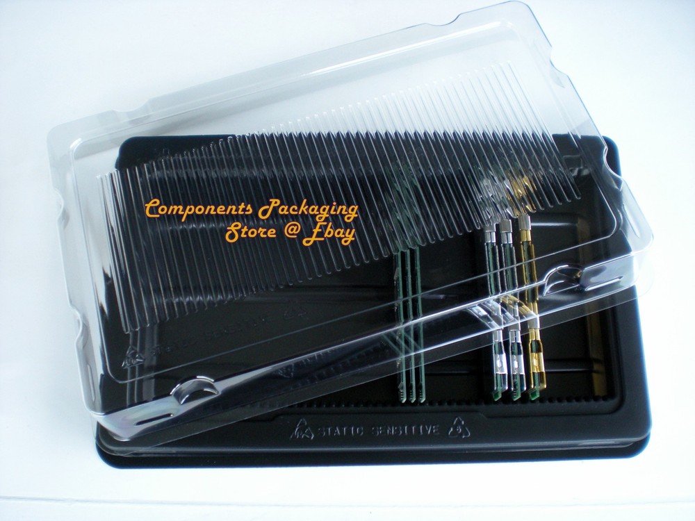 2 - RAM DRAM Tray-Container Box For Server PC Memory DIMM Modules - Fits 100 NEW