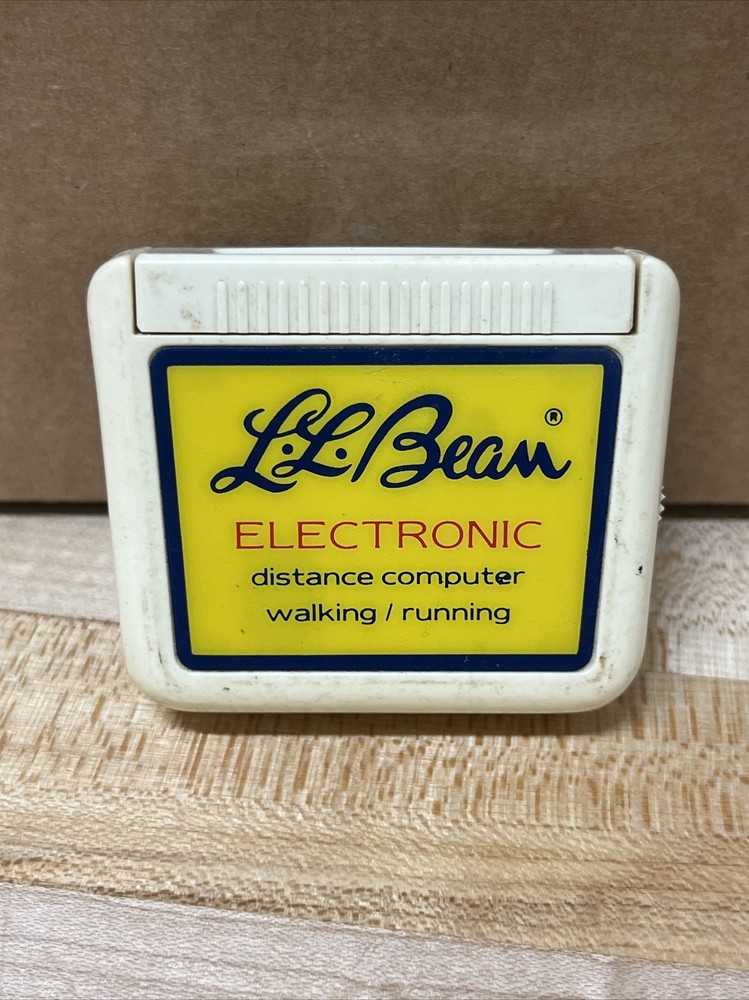 Vintage LL BEAN Script Electronic Digital Pedometer Distance Calculator Untested