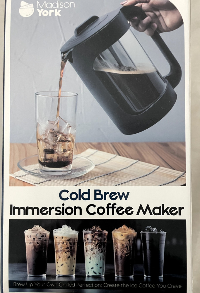 NEW Madison York Cold Brew Immersion Coffee Maker
