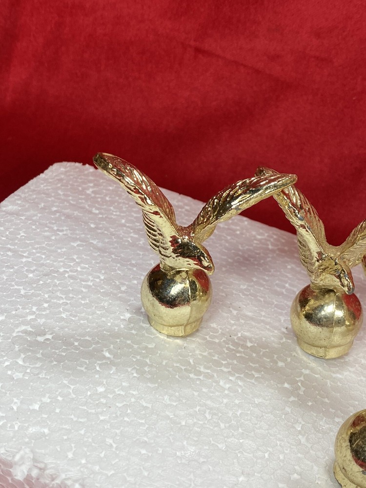 5 Vintage EAGLE FINIALS ~ Trophy, Award, Presentation Accent, Diecast, NOS
