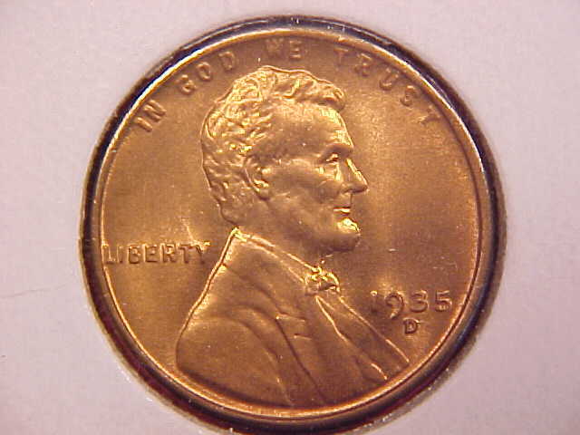 1935 D LINCOLN CENT - UNC - SEE PICS! - (X3052)